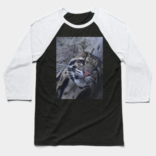 Clouded Leopard Baseball T-Shirt